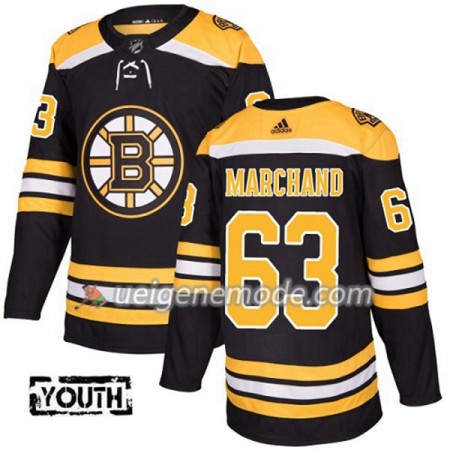 Kinder Eishockey Boston Bruins Trikot Brad Marchand 63 Adidas 2017-2018 Schwarz Authentic